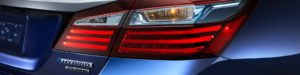 A Honda hybrid's headlight